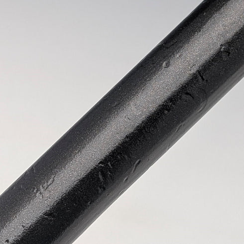 1914年 英国アンティーク ブラックシャフト L字アントラーハンドル 純銀装飾 ステッキ 杖 88cm